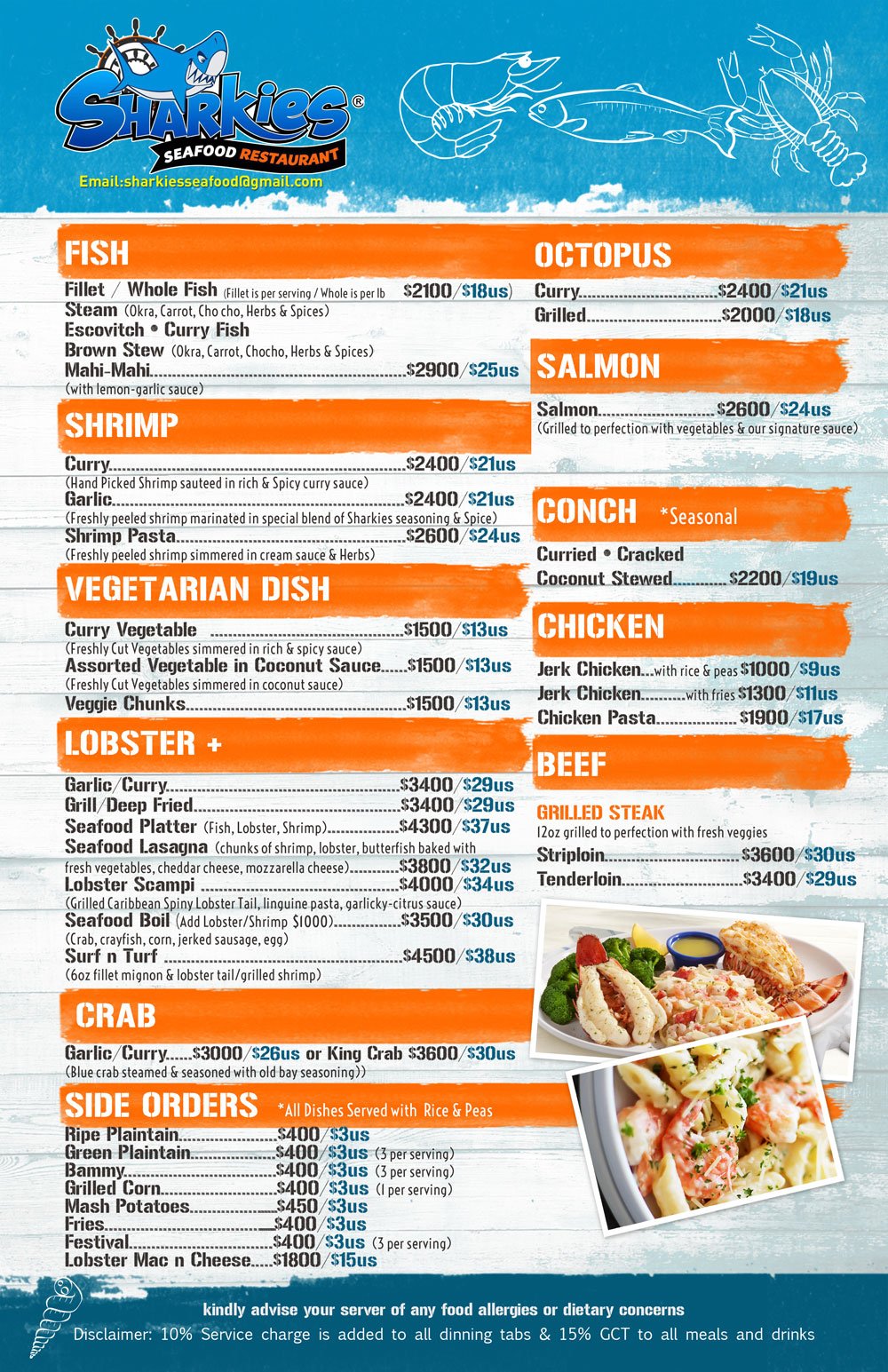 sharkies menu 2 feb2022