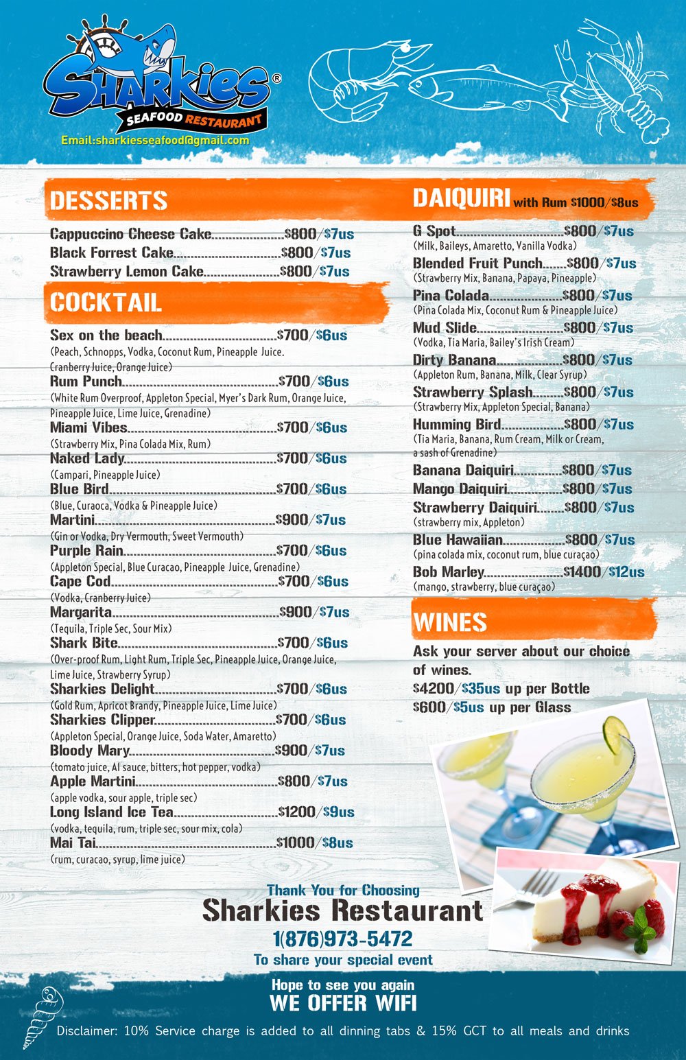 sharkies menu 3 feb2022